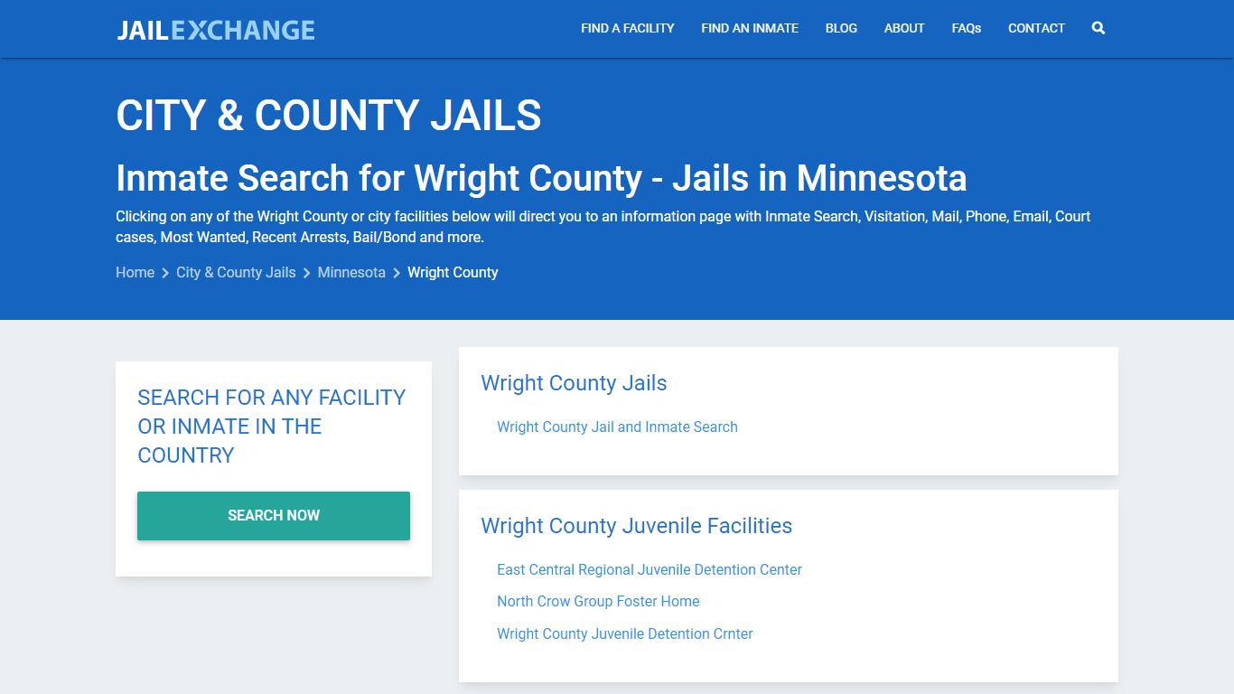 Inmate Search for Wright County | Jails in Minnesota - Jail Exchange
